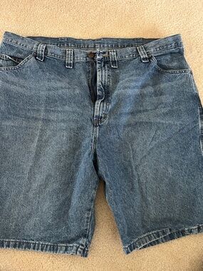 Wrangler Men's Denim Carpenter Shorts Size 44 Waist -EC